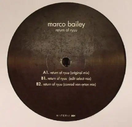 Marco Bailey - Return Of Ryuu