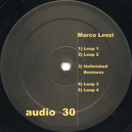 Marco Lenzi - Unfinished Business EP