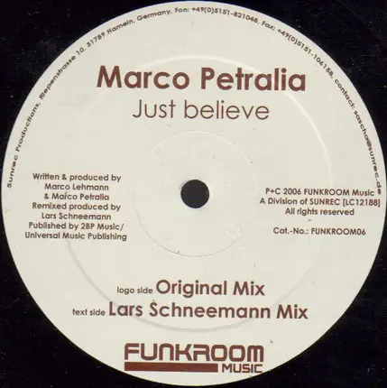 Marco Petralia - Just Believe