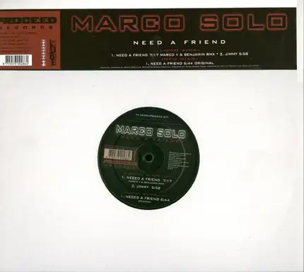 Marco Solo - Need A Friend