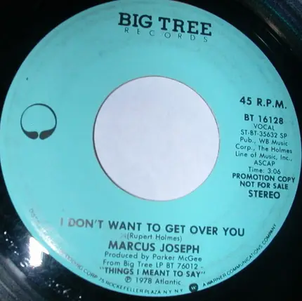 Marcus Joseph - I Don't Want To Get Over You