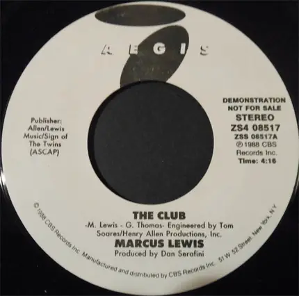 Marcus Lewis - The Club