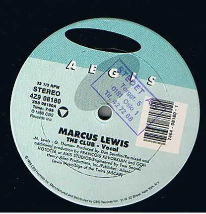 Marcus Lewis - The Club