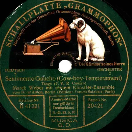 Marek Weber mit seinem Künstler-Ensemble - Mi Nostalgia / Sentimento Gaucho