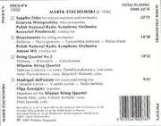 CD - Marek Stachowski - Sapphic Odes • Divertimento For String Orchestra • String Quartet No.2 • Madrigali Dell'Estate