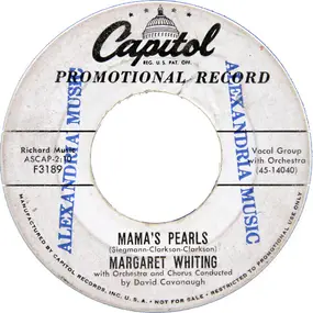 Margaret Whiting - Mama's Pearls / A Man