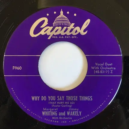 Margaret Whiting And Jimmy Wakely - Let's Go To Church (Next Sunday Morning) / Easter Parade