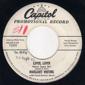 Margaret Whiting - Lover, Lover (Never Leave Me)