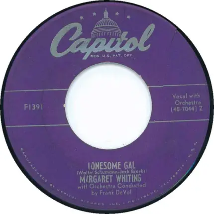 Margaret Whiting - Faithful / Lonesome Gal