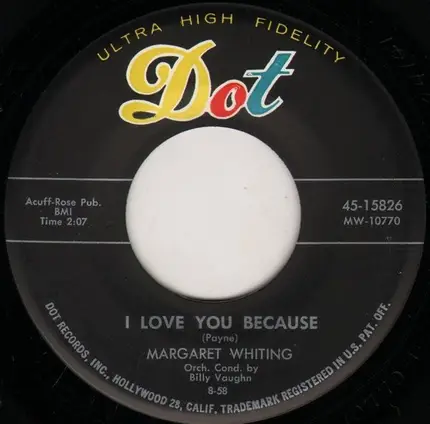 Margaret Whiting - The Waiting Game / I Love You Because