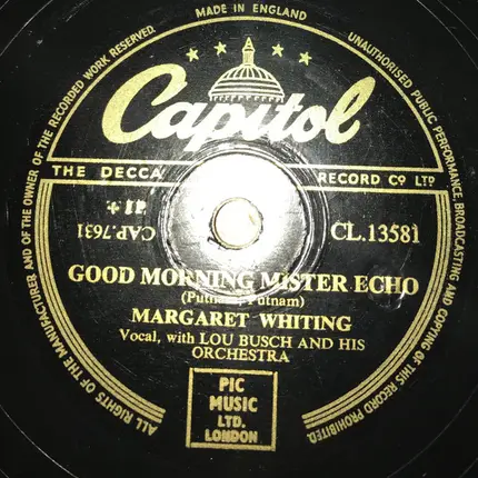 Margaret Whiting - The End Of A Love Affair