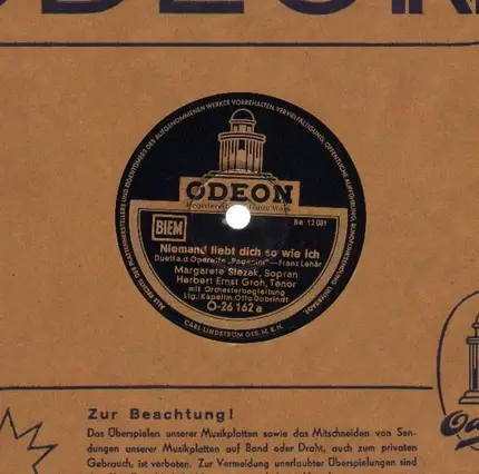 Margarete Slezak, Herbert Ernst Groh - Niemand liebt dich../ Warum hat..