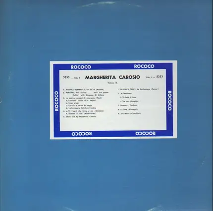 Margherita Carosio - Famous Voices Of The Past - Volume II