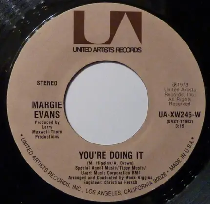 Margie Evans - You're Doing It / Good Feeling