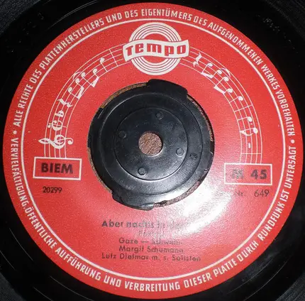 Margit Schumann - I Love You, Baby / Aber Nachts In Der Bar