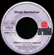 7inch Vinyl Single - Margit Sponheimer - Wie Einst Im Mai