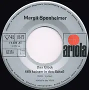 7inch Vinyl Single - Margit Sponheimer - Das Glück Fällt Keinem In Den Schoss