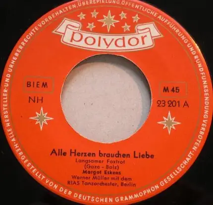 Margot Eskens - Alle Herzen Brauchen Liebe