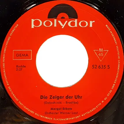 Margot Eskens - Die Zeiger Der Uhr