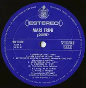 LP - Mari Trini - ¿Quién?