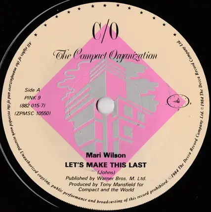Mari Wilson - Let's Make This Last
