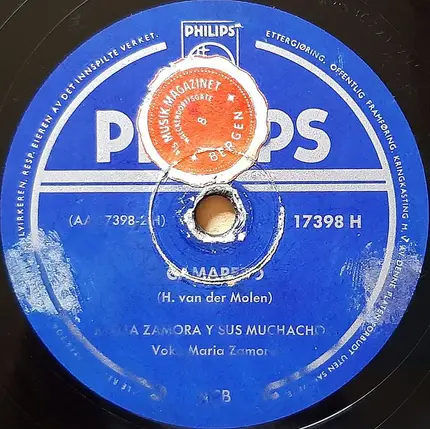 Maria Zamora Y Sus Muchachos - Mama, El Baion! / Camarero