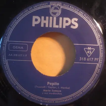 Maria Zamora Y Sus Muchachos - Pepito / La Cucaracha