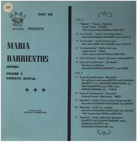 Maria Barrientos - Operatic Recital Vol. 3