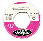 7inch Vinyl Single - María Bonita et José De Moreno Avec l' Orquesta Don Pablo - Cucurrucucu Paloma - EP