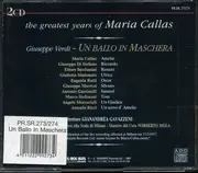 Double CD - Maria Callas , Giuseppe Verdi , Coro Del Teatro Alla Scala , Gianandrea Gavazzeni , Norberto Mola - Un Ballo In Maschera