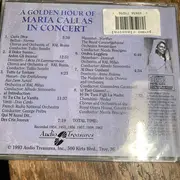 CD - Maria Callas - A Golden Hour Of Maria Callas In Concert