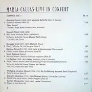 Double CD - Maria Callas - Live In Concert