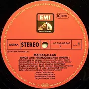 LP - Maria Callas - Maria Callas Singt Aus Französischen Opern I