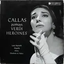LP - Maria Callas - Portrays Verdi Heroines - Mono