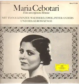 maria cebotari - Eine unvergessene Stime