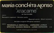 12inch Vinyl Single - María Conchita Alonso - Atacame (A-Ta-Ca-Me)