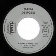 7inch Vinyl Single - Maria De Rossi - Safari A Paris