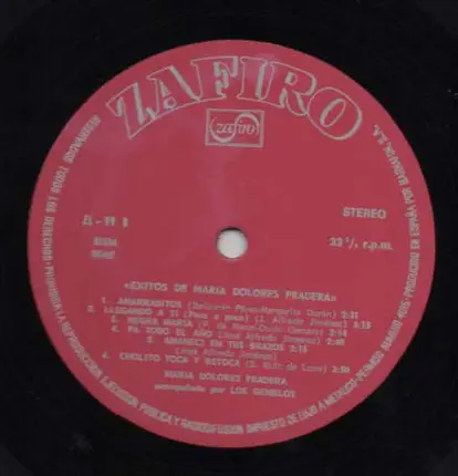 Maria Dolores Pradera - Exitos De Maria Dolores Pradera