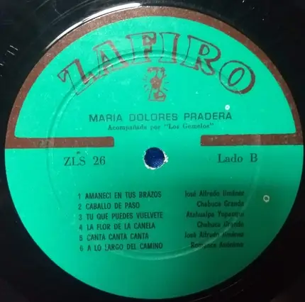 Maria Dolores Pradera - Maria Dolores Pradera Acompañada Por Los Gemelos