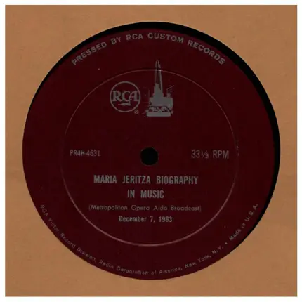 Maria Jeritza - Biography In Music