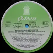 LP - Maria & Margot Hellwig - Unsere Schönsten Volkstümlichen Lieder - 28 Superhits Zum Mitsingen