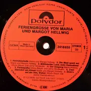 LP - Maria & Margot Hellwig - Feriengrüße Von Maria Und Margot Hellwig