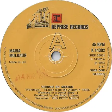 Maria Muldaur - Gringo En Mexico