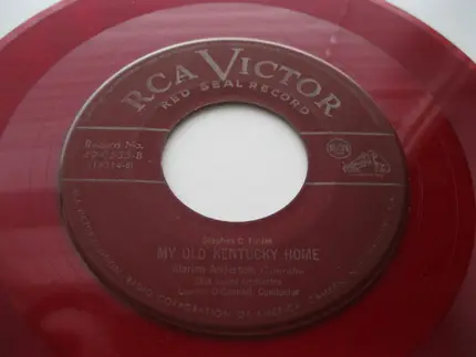 Marian Anderson - Carry Me Back To Old Virginny / My Old Kentucky Home