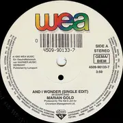 7inch Vinyl Single - Marian Gold - And I Wonder