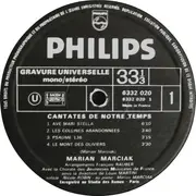 LP - Marian Marciak - Cantates De Notre Temps
