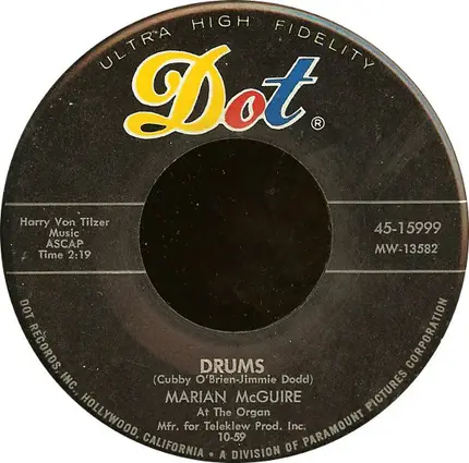 Marian McGuire - Hold My Hand / Drums