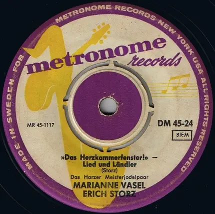 Marianne Vasel / Erich Storz - Die Kleine Bimmelbahn / Das Herzkammerfenster!