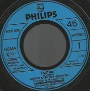 7inch Vinyl Single - Marianne Rosenberg - Ruf' An! (Call Me) / Schön Und Still