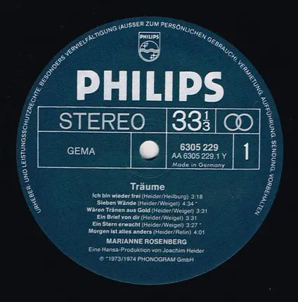Marianne Rosenberg - Träume